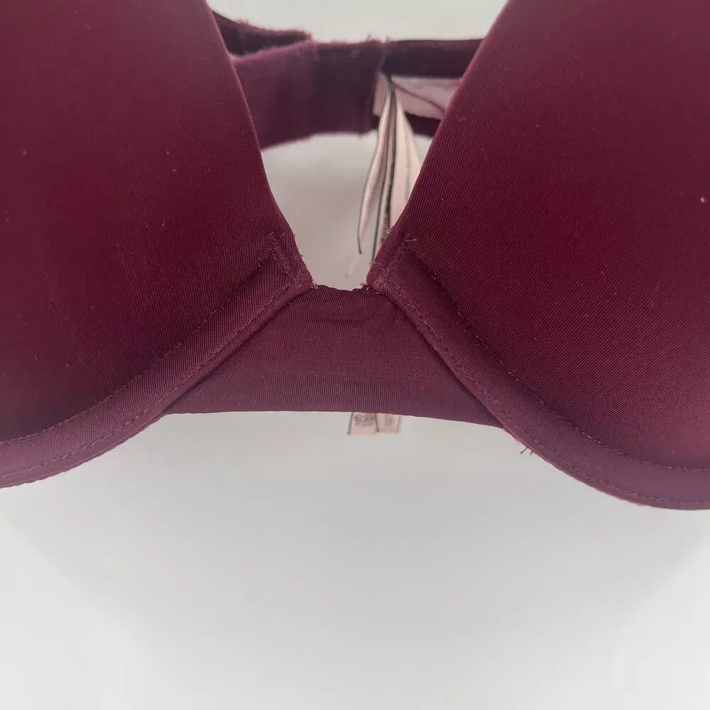 VICTORIA'S SECRET Bra Size 32D Dream Angels Push Up Plum Intimates Lingerie